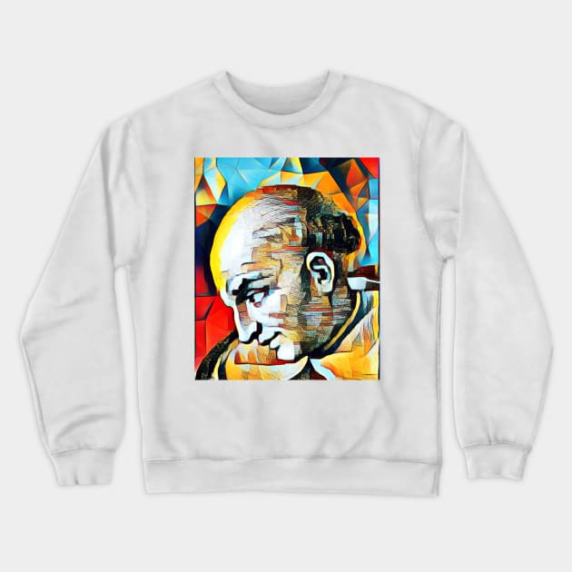 Bartolomé de las Casas Abstract Portrait | Bartolomé de las Casas Artwork 2 Crewneck Sweatshirt by JustLit